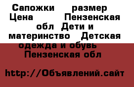 Сапожки, 20 размер  › Цена ­ 500 - Пензенская обл. Дети и материнство » Детская одежда и обувь   . Пензенская обл.